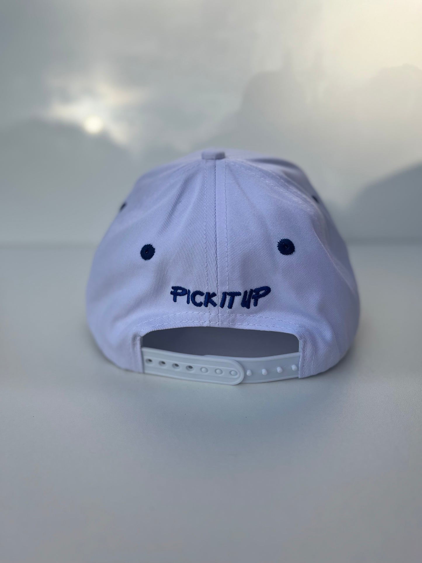 White & Blue Hat