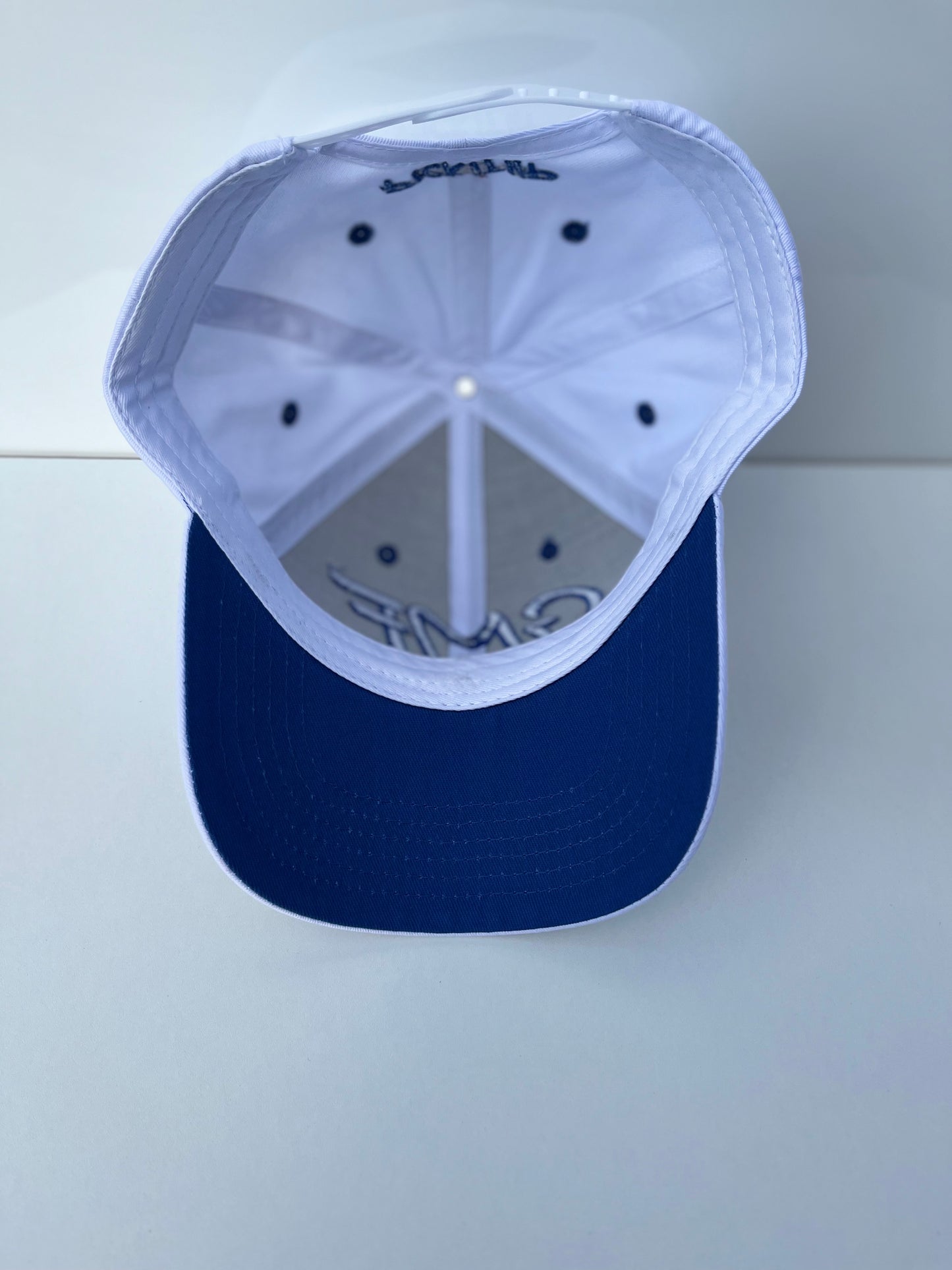 White & Blue Hat